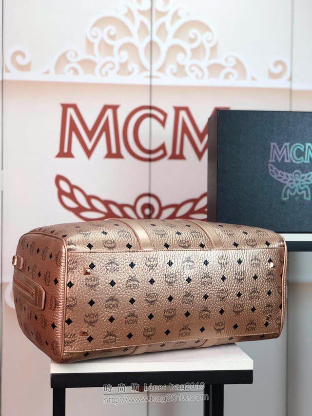 MCM旅行包 原單 6022 MCMTraveler Visetos 週末旅行包 Visetos印花塗層帆布 經典款MCM旅行袋  mdmc1405